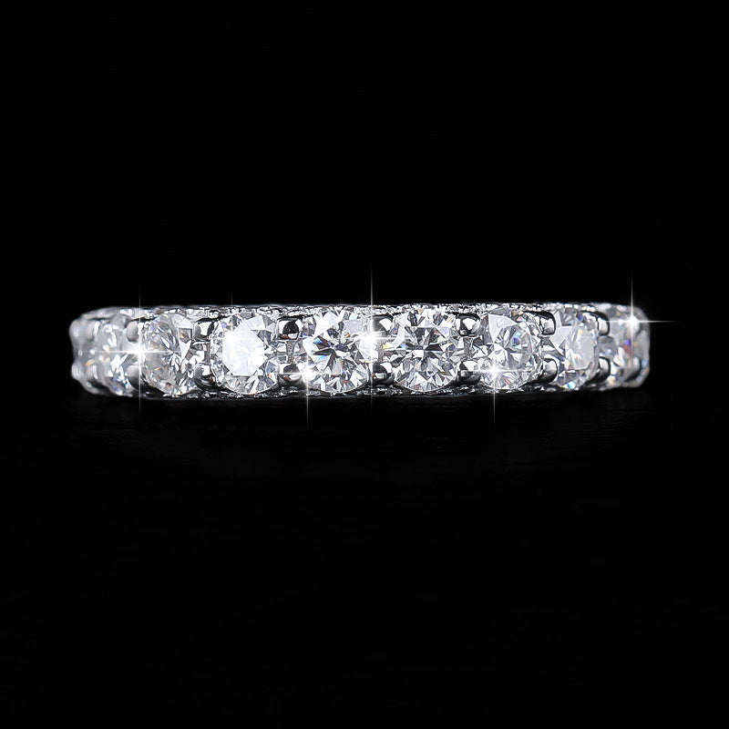 French Vanilla Moissanite Ring