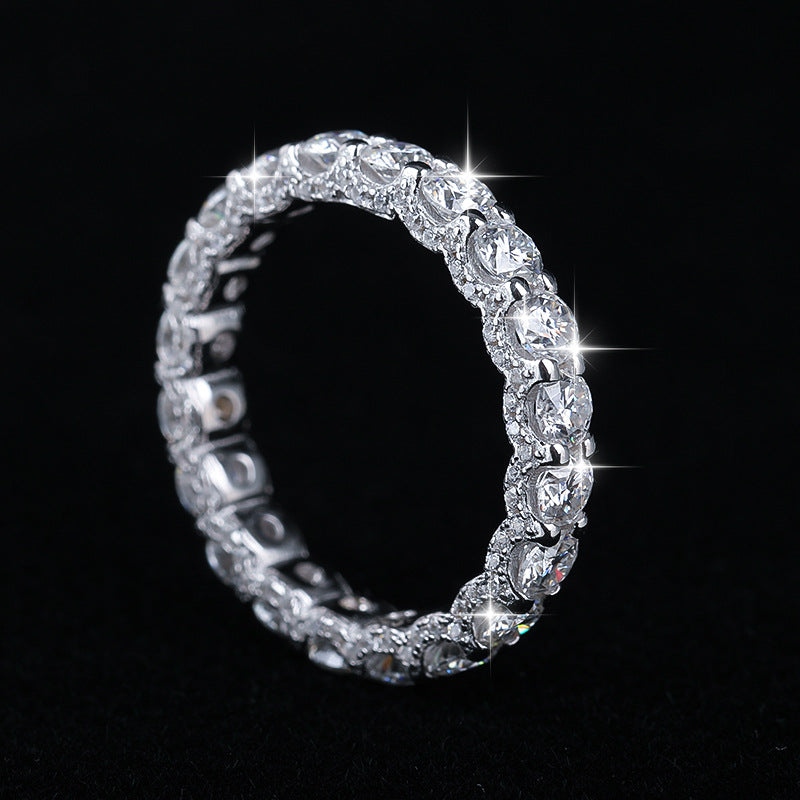 French Vanilla Moissanite Ring