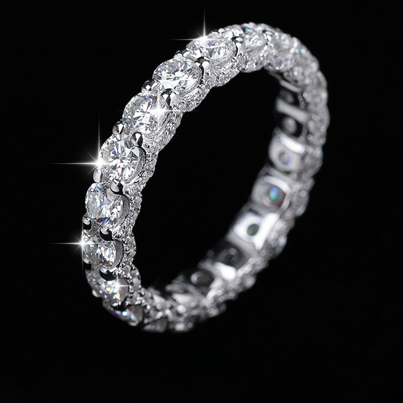 French Vanilla Moissanite Ring